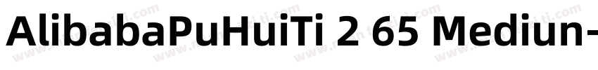 AlibabaPuHuiTi 2 65 Mediun字体转换